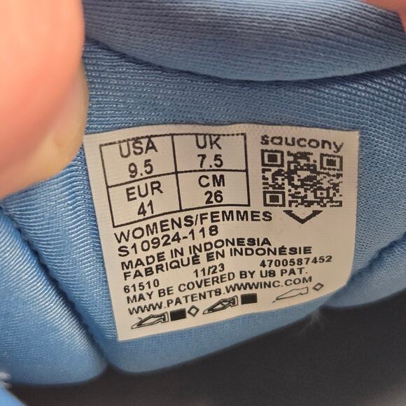 Saucony Ride 17 Cloud Breeze Athletic Gym Running Shoes Womens 9.5 S10924-118 - Picture 13 of 13